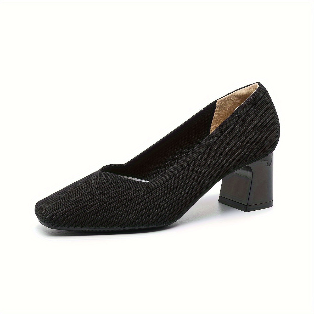 Cecily Clarke | Textured Block Heel Pumps With Arch Support