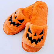 Spooky Stomp | Pumpkin Halloween Slippers For Women