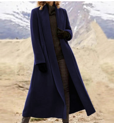 Beatrice Davies | Long Wool-Blend Wrap Coat