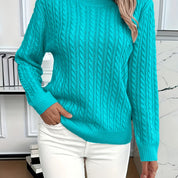 Louisa Bramley | Cable-Knit Round Neck Sweater