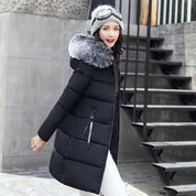 Poppy Edwards | Mint Green Faux Fur Hood Puffer Coat