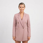Amelia Scott | Green Double-Breasted Blazer with Gold Buttons