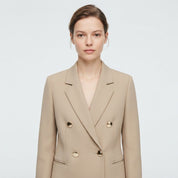 Amelia Scott | Green Double-Breasted Blazer with Gold Buttons