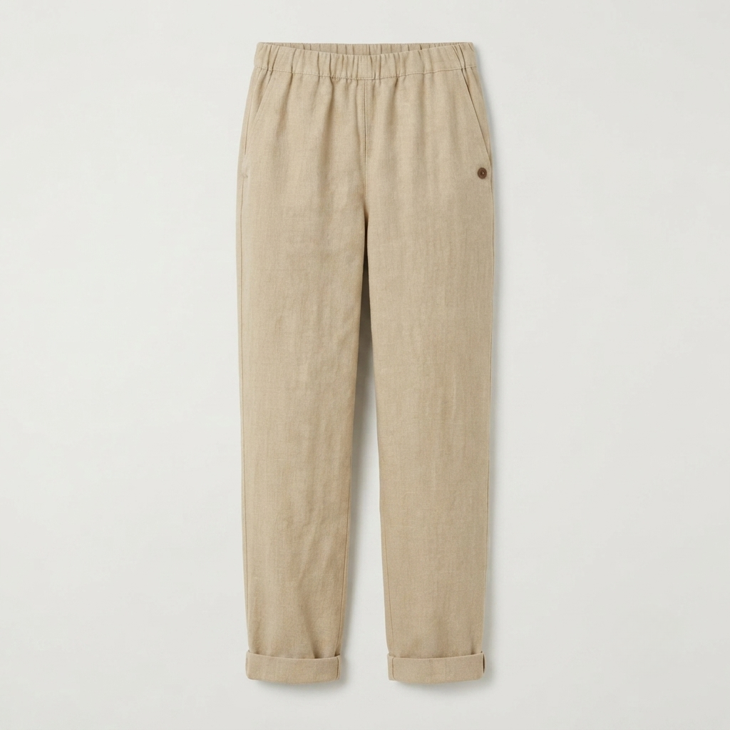Amelia Sinclair | Pantalon décontracté en mélange de lin pour femme