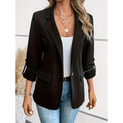 Amelia Thompson | Tailored Open-Front Blazer