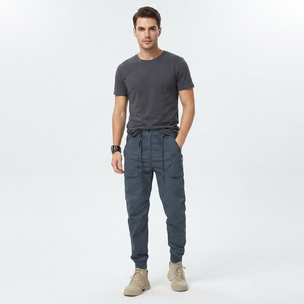 Aurelio Vanthorpe | Jogger cargo tactique kaki pour homme