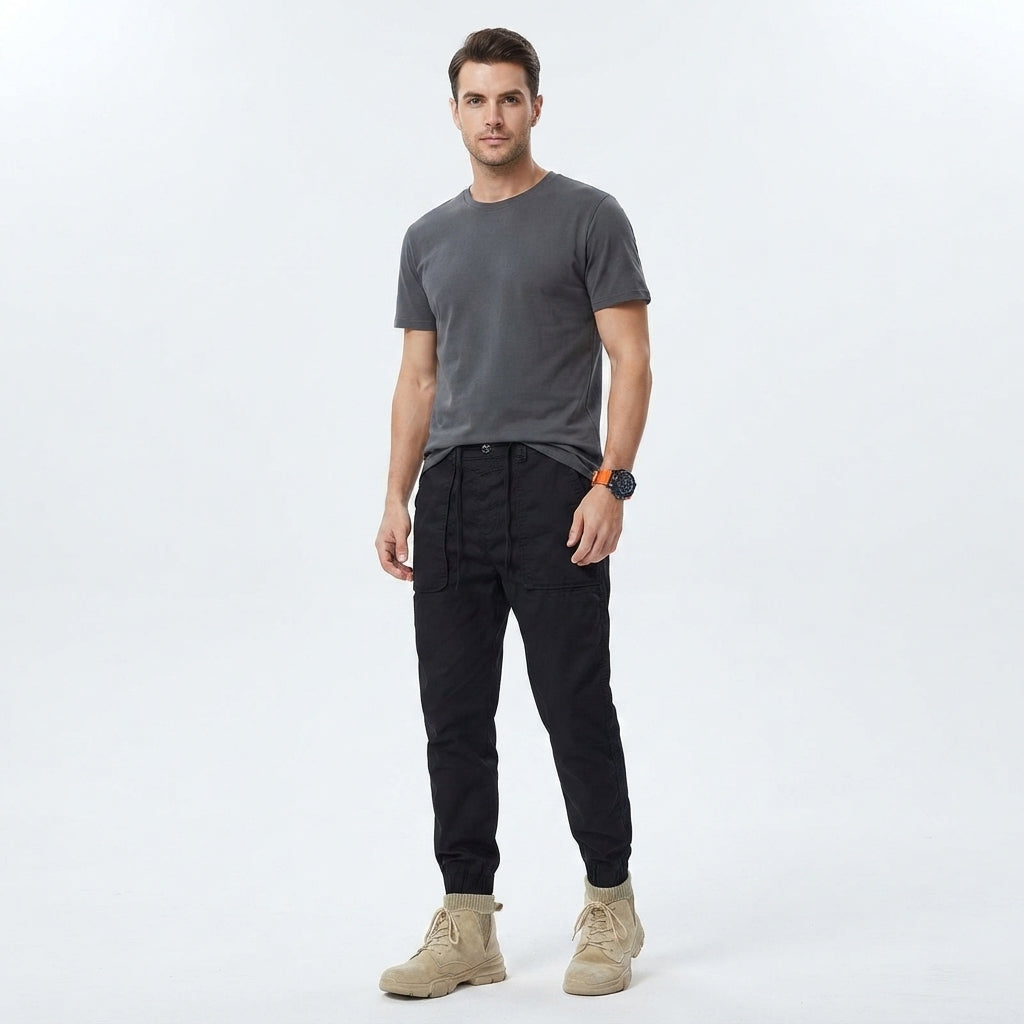 Aurelio Vanthorpe | Jogger cargo tactique kaki pour homme