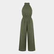 Aurora Bellini | Linen Halterneck Jumpsuit For Women