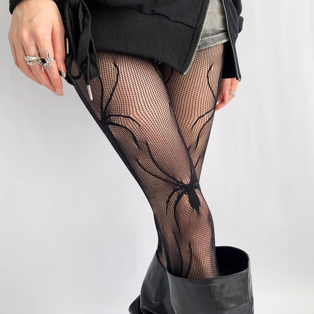 Spider Silk | Spiderweb Halloween Tights For Women