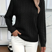 Louisa Bramley | Cable-Knit Round Neck Sweater