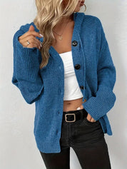 Morag Buchanan | Hooded Ribbed Knit Cardigan