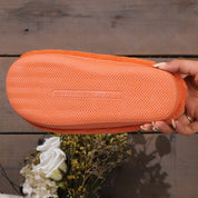 Citrouille grimaçante | Pantoufles d’Halloween citrouille pour femme