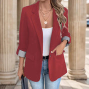 Verity Morris | Slim-Fit Cropped Work Jacket with Roll-Up Sleeves