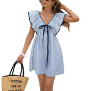 Camille Laurent | Ruffle Sleeve Mini Dress For Women