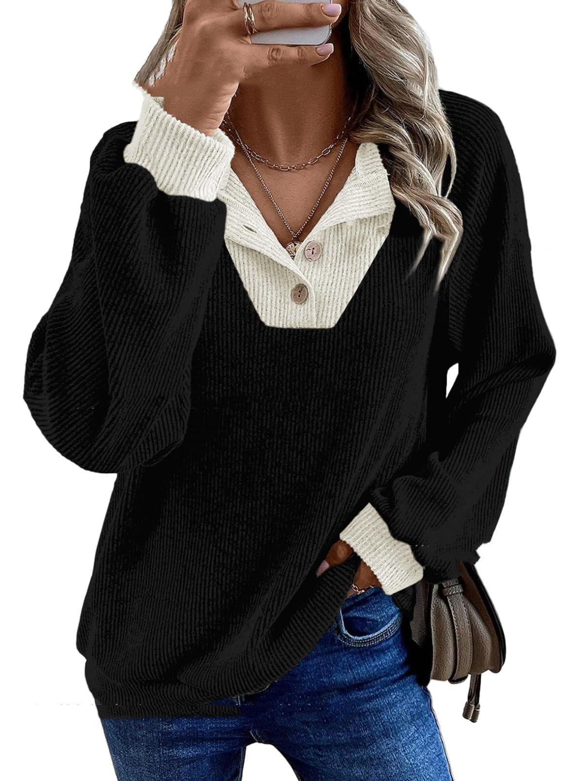 Tabitha Robinson | Ribbed Knit Collared Sweater