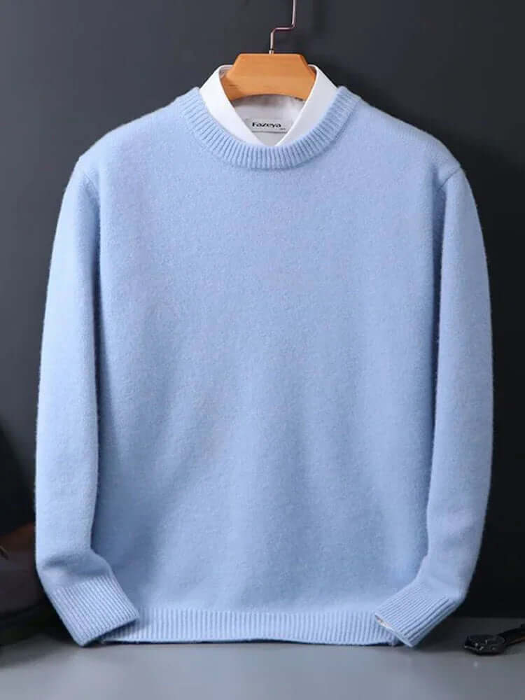 Oliver Bennett | Pull en maille douce et luxueuse à col rond pour homme
