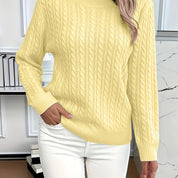 Louisa Bramley | Cable-Knit Round Neck Sweater
