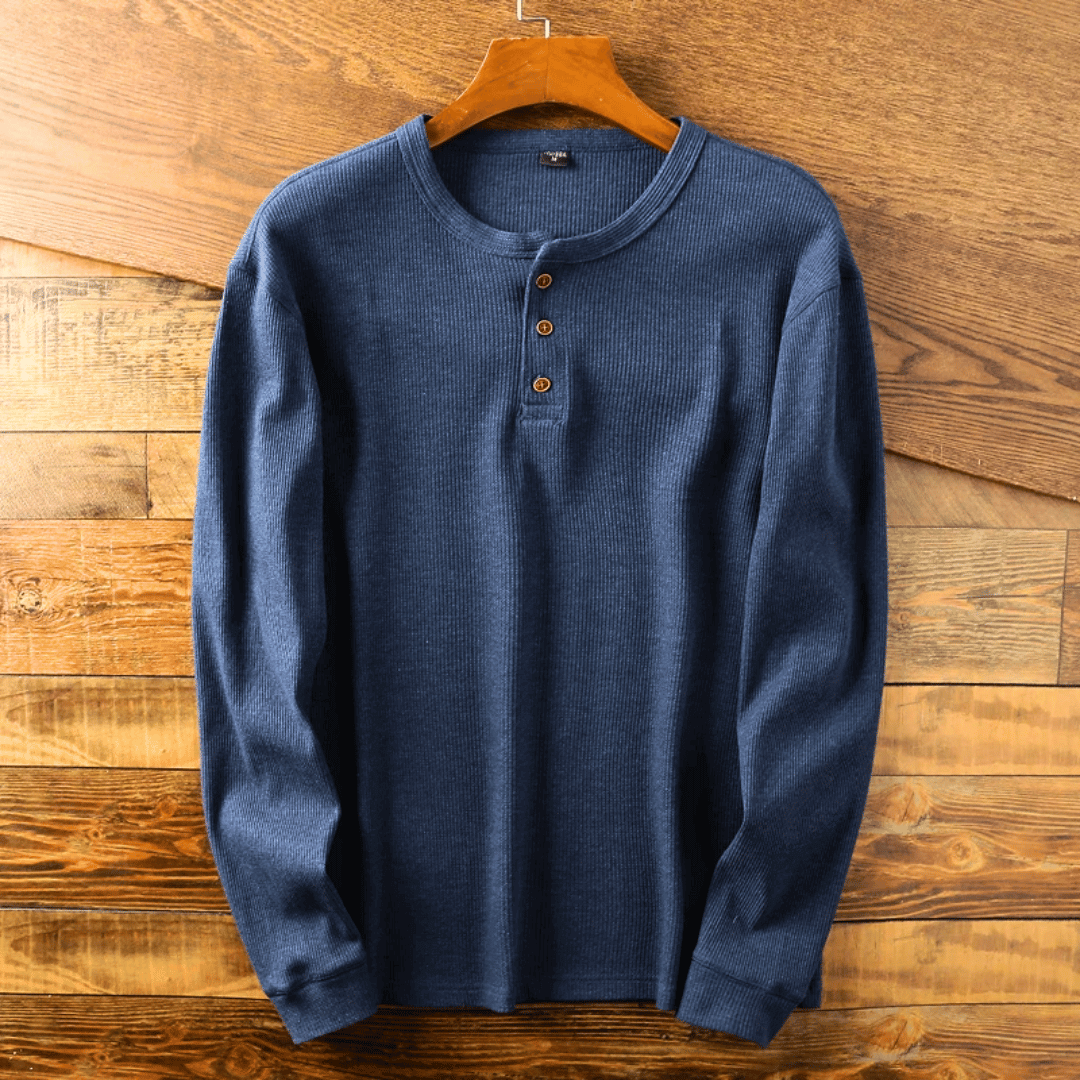 Henry Davies | Soft Henley Neck Shirt for Men