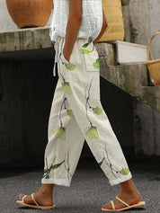 Eloise Hartington | Gradient Linen-Look Wide Leg Trousers