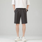 Rupert Blackwood | Black Tailored Pleated Smart Shorts