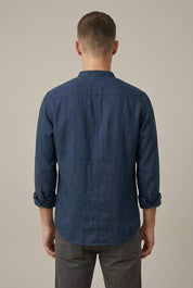 Nathaniel Brooks | Chemise en lin à col mao