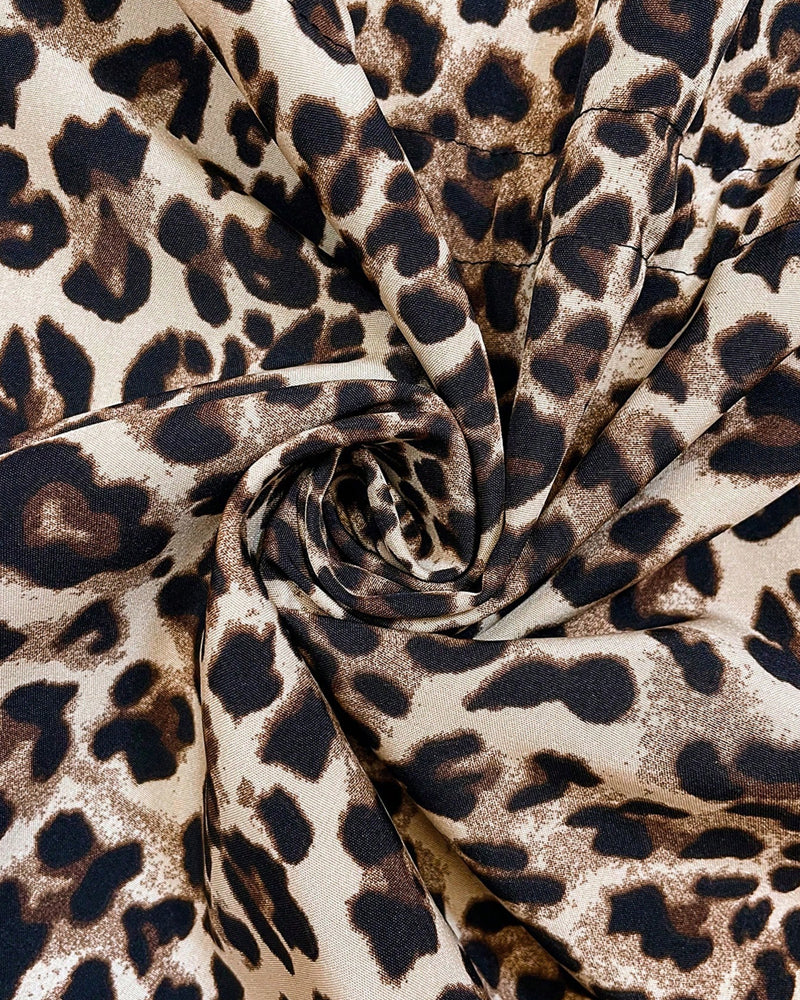 Constance Fairbank | Leopard-Lined Hooded Coat With Drawstring Waist