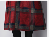 Alice Taylor | Plaid Wool Maxi Dress With Turtleneck