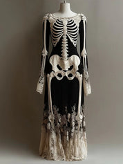 Blood Moon | Skeleton Halloween Dress For Women