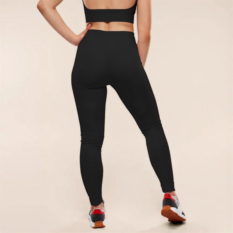 Beatrix Langley | Legging noir taille haute à motif graphique original