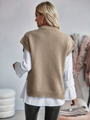 Victoria Green | Cozy Cable-Knit Sweater Vest
