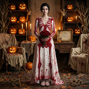 Blood Moon | Skeleton Halloween Dress For Women