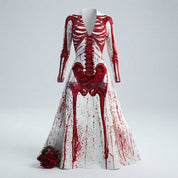 Blood Moon | Skeleton Halloween Dress For Women