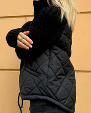 Clementine Radcliffe | Quilted Puffer Jacket With Knit Sleeves