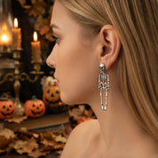 Papa osseux | Boucles d’oreilles d’Halloween squelette