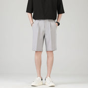 Rupert Blackwood | Black Tailored Pleated Smart Shorts