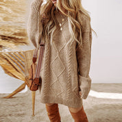 Olivia Walker | Cable Knit Sweater Dress