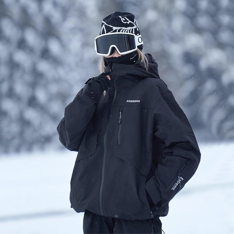 Freya Thompson | Waterproof Hooded Ski Jacket in Sage Green