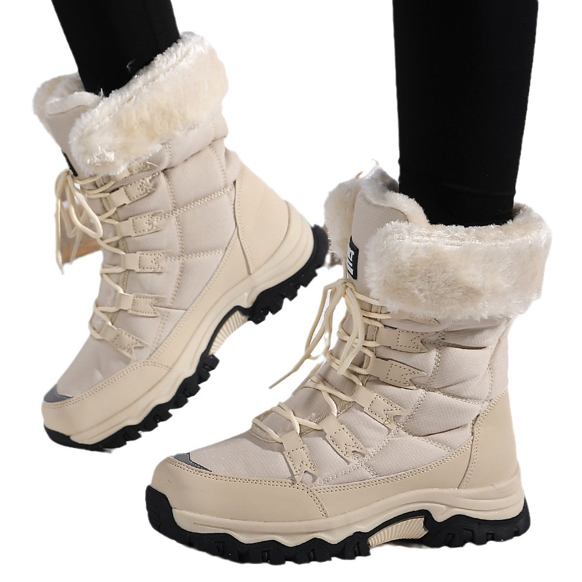 Verity Edwards | Bottes de neige imperméables à bordure en fausse fourrure