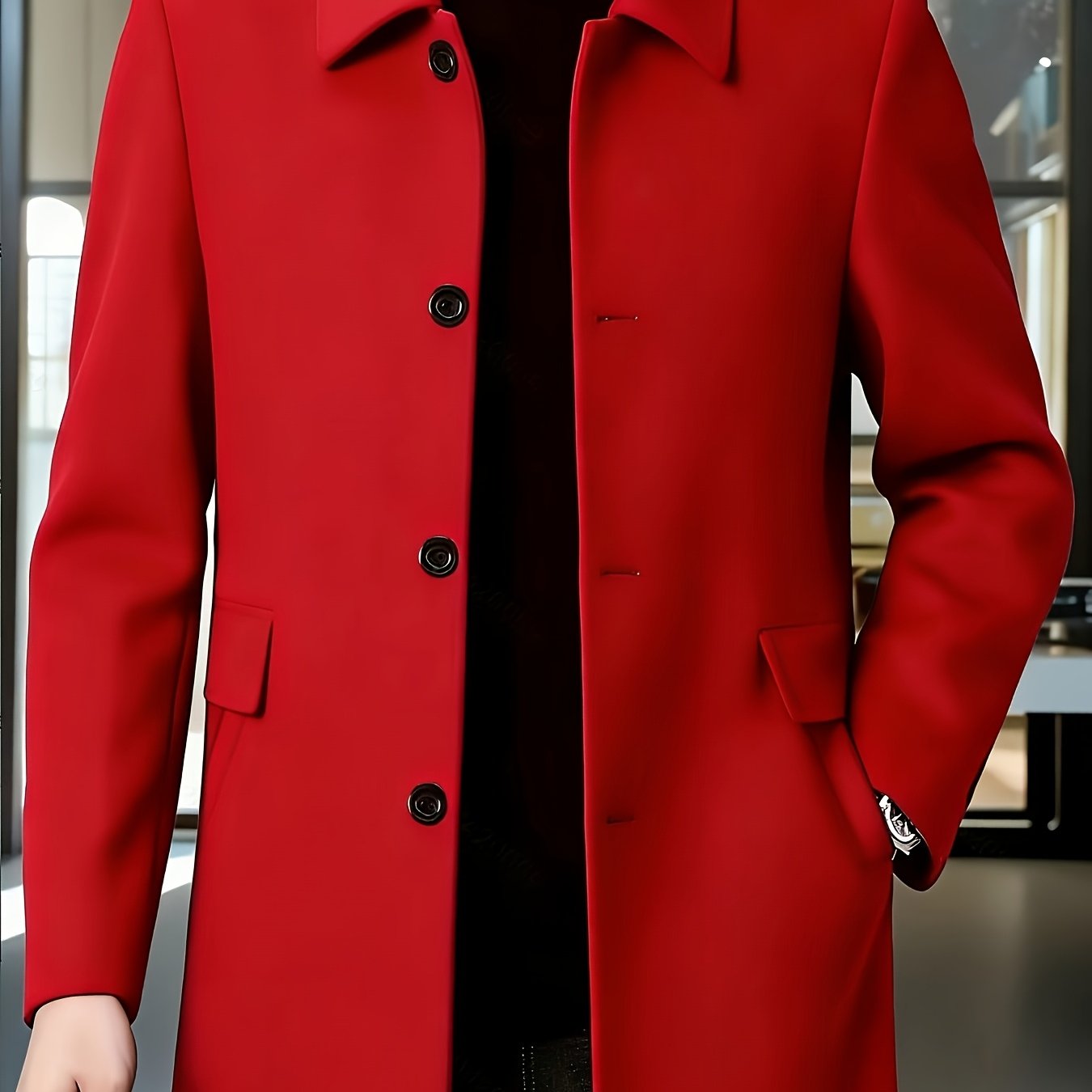 Millicent Shaw | Manteau en mélange de laine à boutonnage simple gris