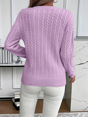 Louisa Bramley | Cable-Knit Round Neck Sweater
