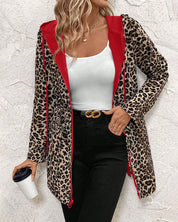 Constance Fairbank | Leopard-Lined Hooded Coat With Drawstring Waist