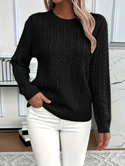 Louisa Bramley | Cable-Knit Round Neck Sweater