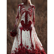 Blood Moon | Skeleton Halloween Dress For Women