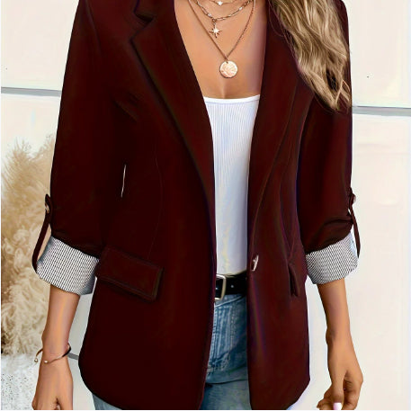 Verity Morris | Slim-Fit Cropped Work Jacket with Roll-Up Sleeves