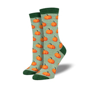 Cackling Crow | Pumpkin Halloween Socks For Women