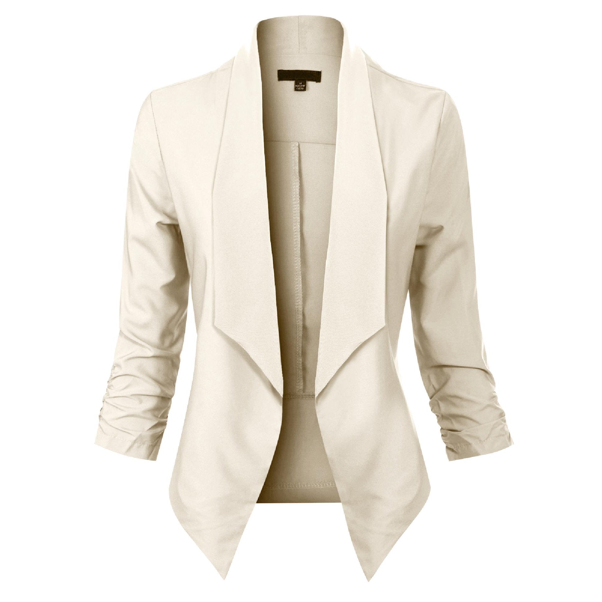 Millicent Scott | Open-Front Draped Blazer