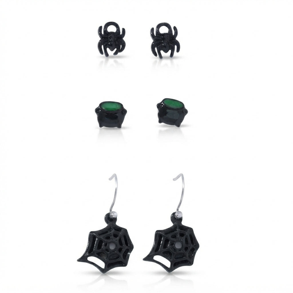 Witching Hour | Spider Web Halloween Earrings