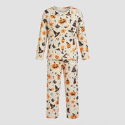 Pyjama d’Halloween « Câlin au chaudron » avec fantôme citrouille pour femmes