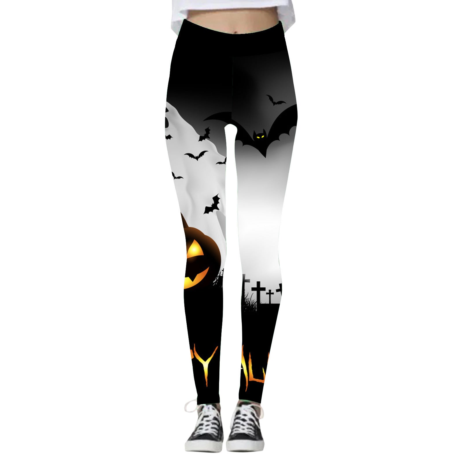 Miss Spooky | Skull Halloween Leggings For Women