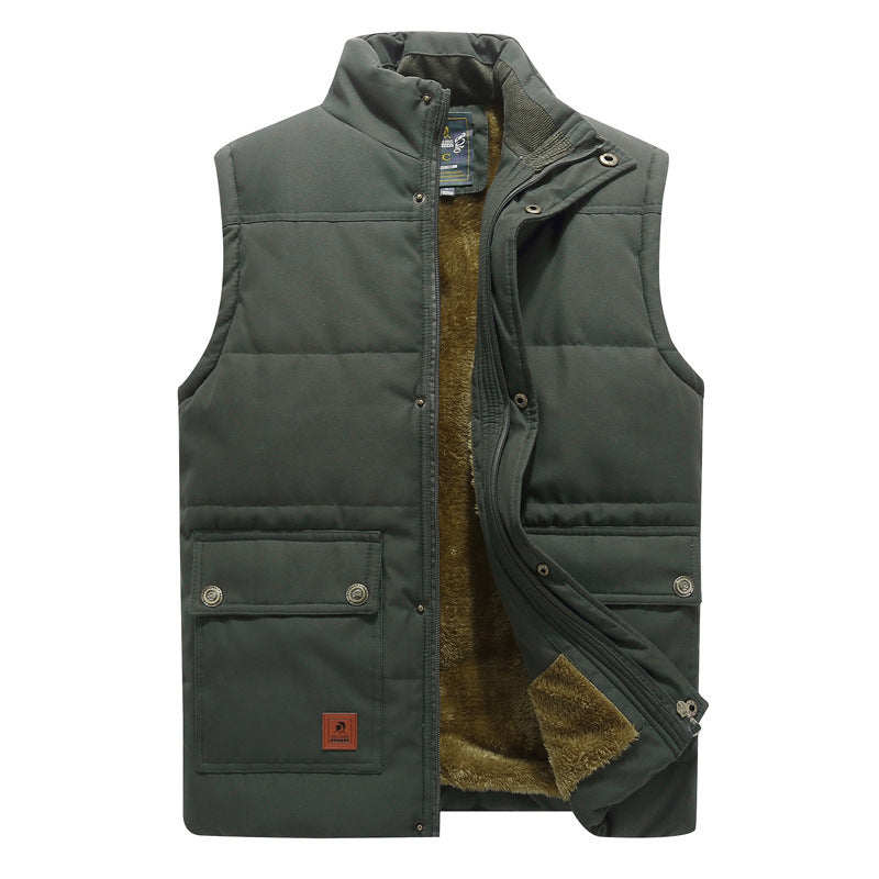Thomas Lewis | Gilet utilitaire matelassé doublé en polaire pour homme